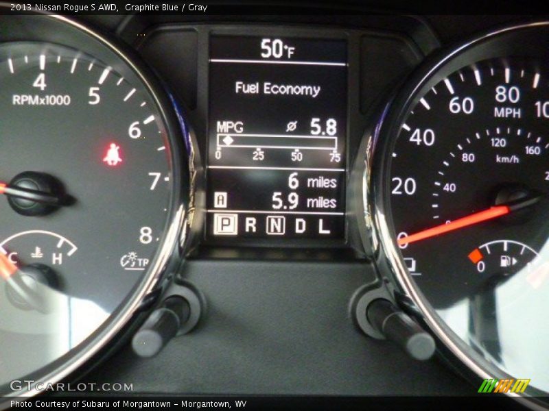 Graphite Blue / Gray 2013 Nissan Rogue S AWD
