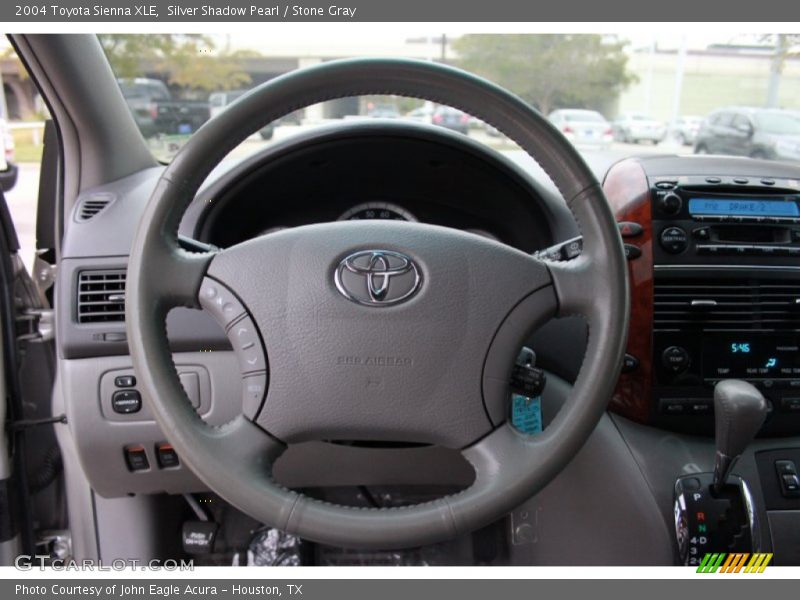 Silver Shadow Pearl / Stone Gray 2004 Toyota Sienna XLE