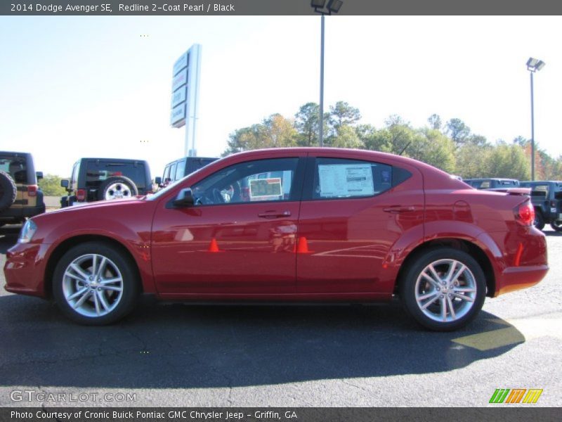 Redline 2-Coat Pearl / Black 2014 Dodge Avenger SE