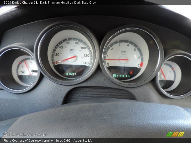 Dark Titanium Metallic / Dark Slate Gray 2009 Dodge Charger SE