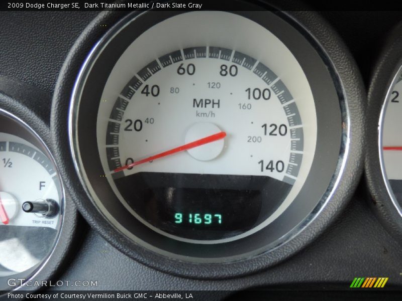 Dark Titanium Metallic / Dark Slate Gray 2009 Dodge Charger SE