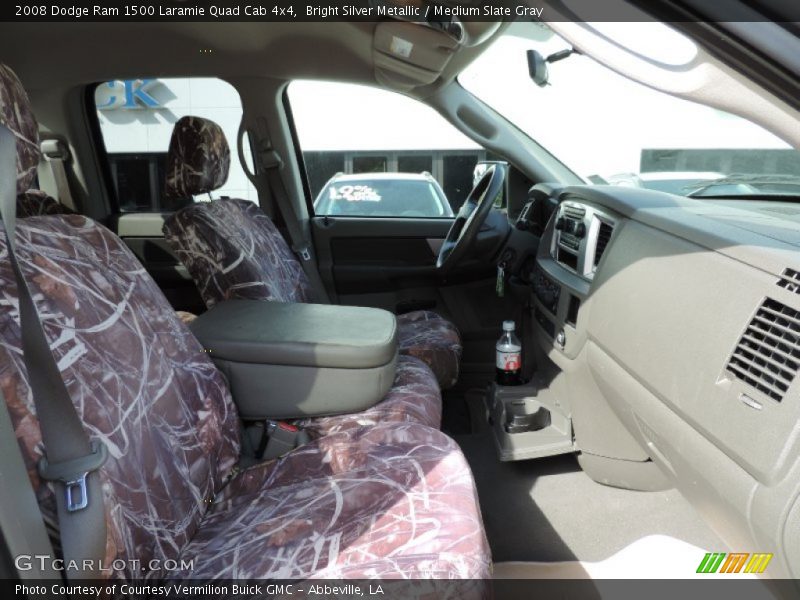 Bright Silver Metallic / Medium Slate Gray 2008 Dodge Ram 1500 Laramie Quad Cab 4x4