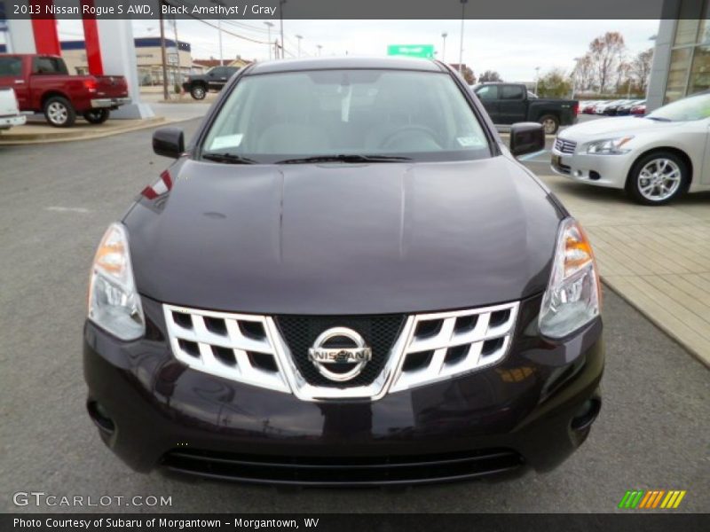 Black Amethyst / Gray 2013 Nissan Rogue S AWD