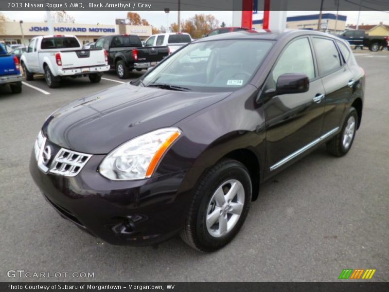Black Amethyst / Gray 2013 Nissan Rogue S AWD