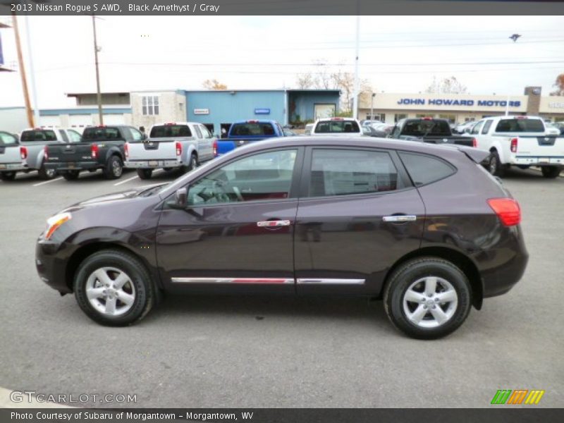 Black Amethyst / Gray 2013 Nissan Rogue S AWD