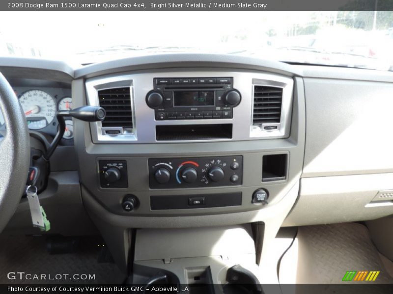 Bright Silver Metallic / Medium Slate Gray 2008 Dodge Ram 1500 Laramie Quad Cab 4x4