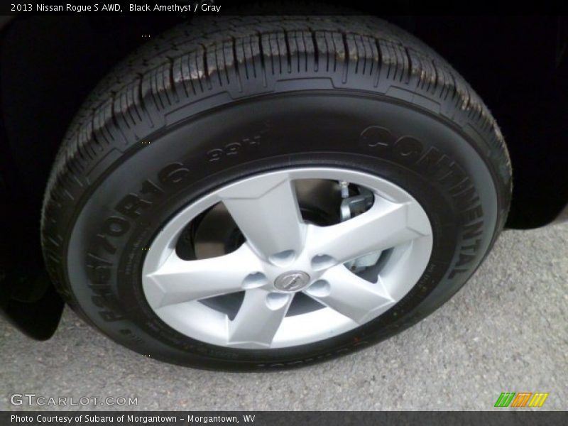 Black Amethyst / Gray 2013 Nissan Rogue S AWD
