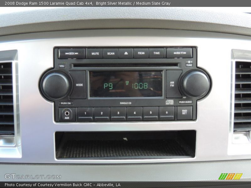 Bright Silver Metallic / Medium Slate Gray 2008 Dodge Ram 1500 Laramie Quad Cab 4x4