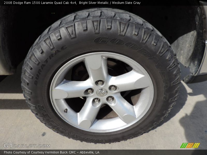 Bright Silver Metallic / Medium Slate Gray 2008 Dodge Ram 1500 Laramie Quad Cab 4x4