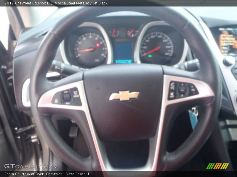 Mocha Steel Metallic / Jet Black 2012 Chevrolet Equinox LT