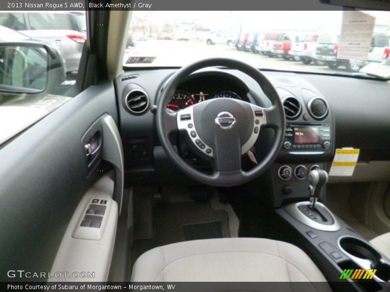 Black Amethyst / Gray 2013 Nissan Rogue S AWD
