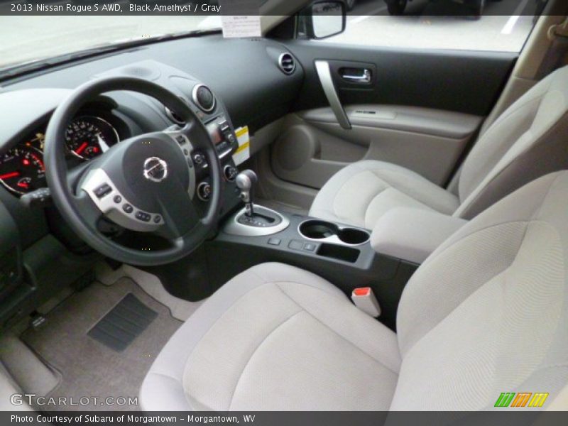 Black Amethyst / Gray 2013 Nissan Rogue S AWD