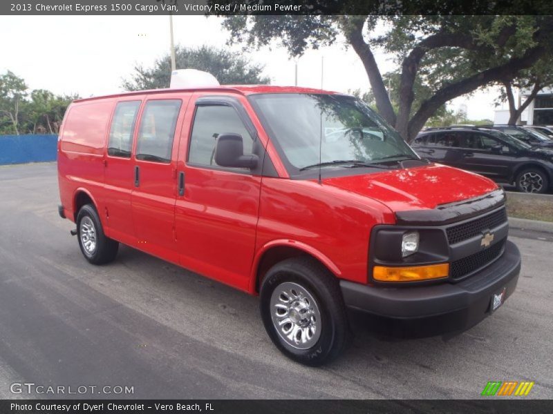 Victory Red / Medium Pewter 2013 Chevrolet Express 1500 Cargo Van