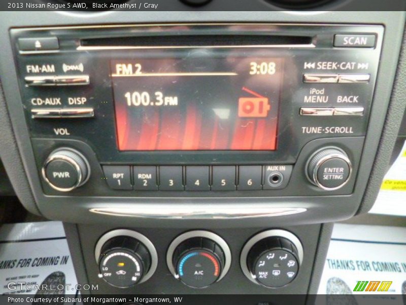 Black Amethyst / Gray 2013 Nissan Rogue S AWD