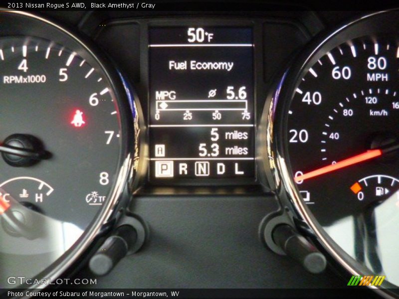 Black Amethyst / Gray 2013 Nissan Rogue S AWD