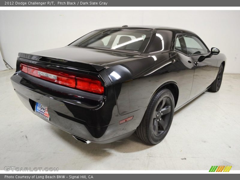 Pitch Black / Dark Slate Gray 2012 Dodge Challenger R/T