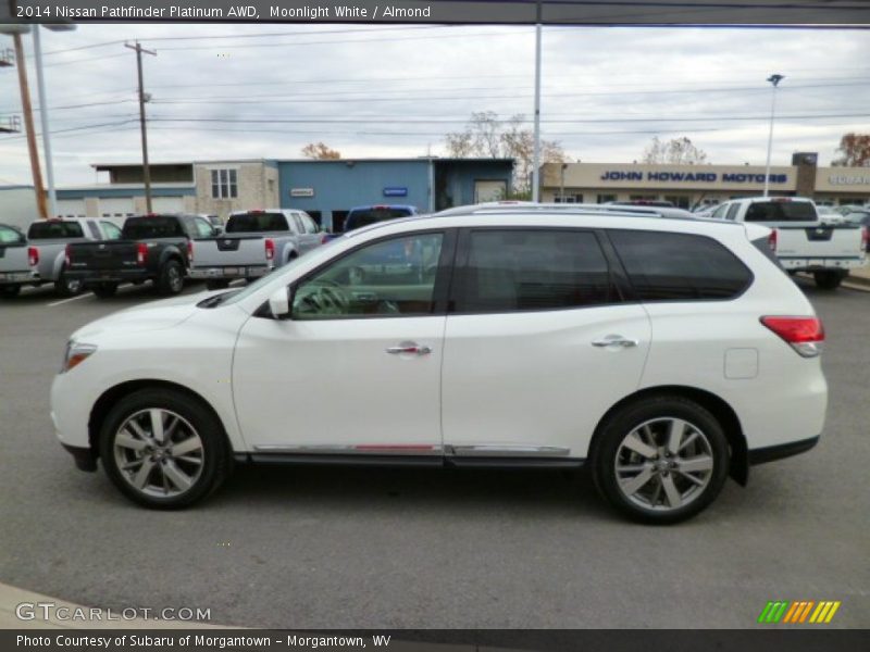 Moonlight White / Almond 2014 Nissan Pathfinder Platinum AWD