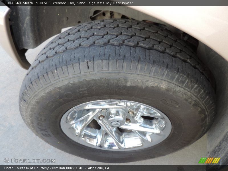 Sand Beige Metallic / Dark Pewter 2004 GMC Sierra 1500 SLE Extended Cab