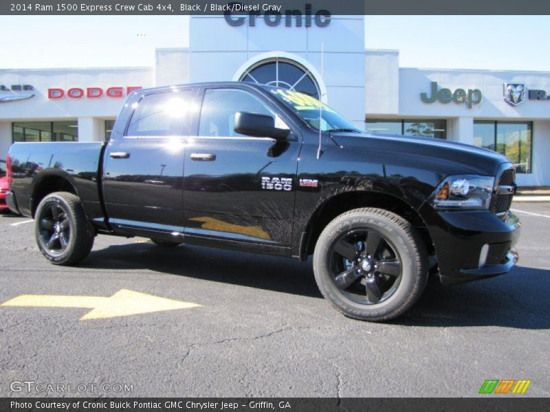 Black / Black/Diesel Gray 2014 Ram 1500 Express Crew Cab 4x4