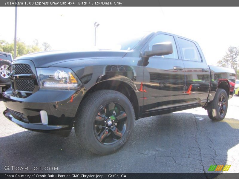 Black / Black/Diesel Gray 2014 Ram 1500 Express Crew Cab 4x4
