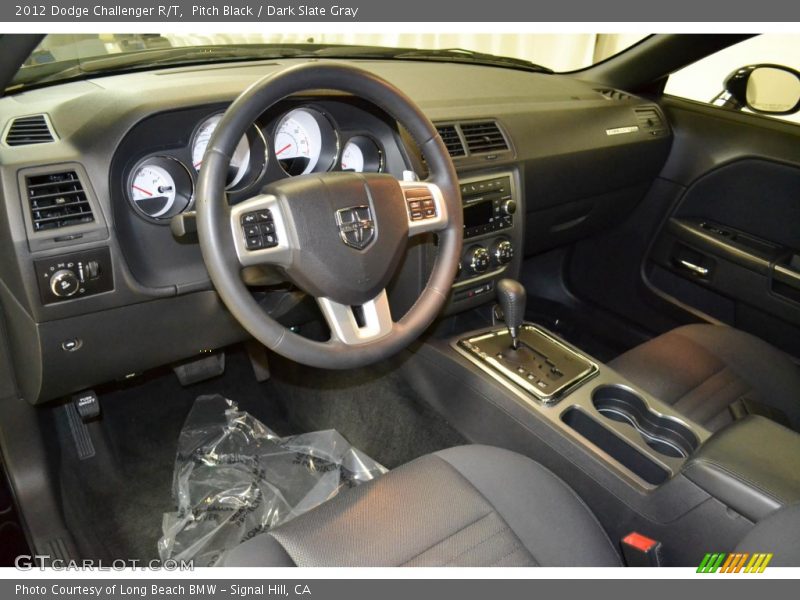 Pitch Black / Dark Slate Gray 2012 Dodge Challenger R/T