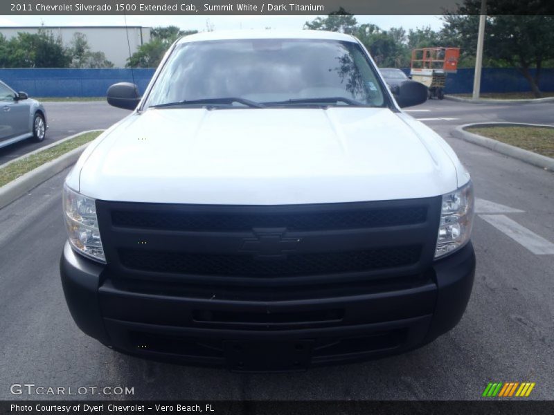 Summit White / Dark Titanium 2011 Chevrolet Silverado 1500 Extended Cab