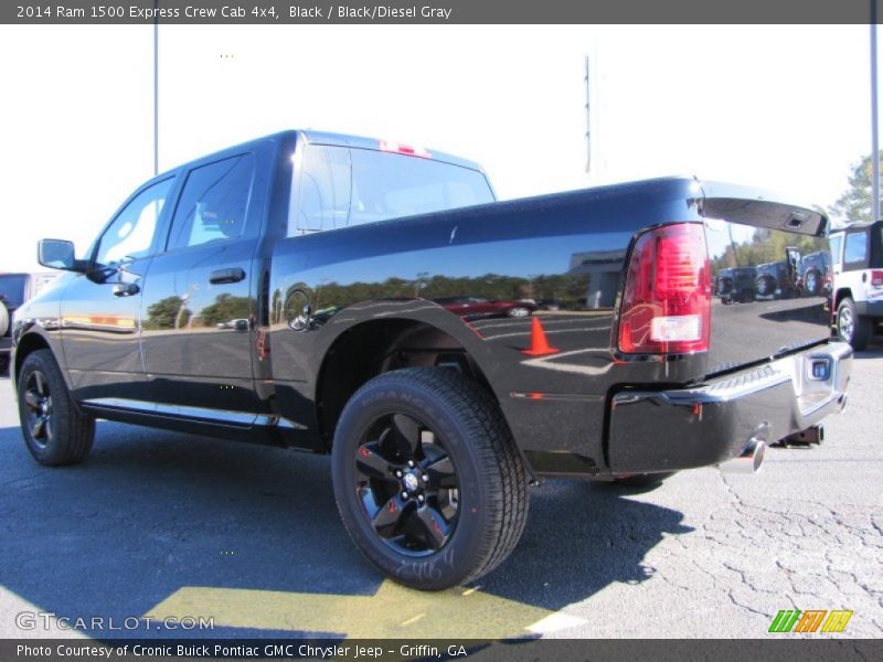 Black / Black/Diesel Gray 2014 Ram 1500 Express Crew Cab 4x4