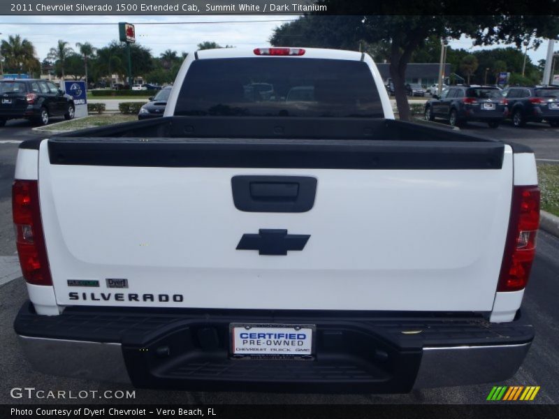 Summit White / Dark Titanium 2011 Chevrolet Silverado 1500 Extended Cab