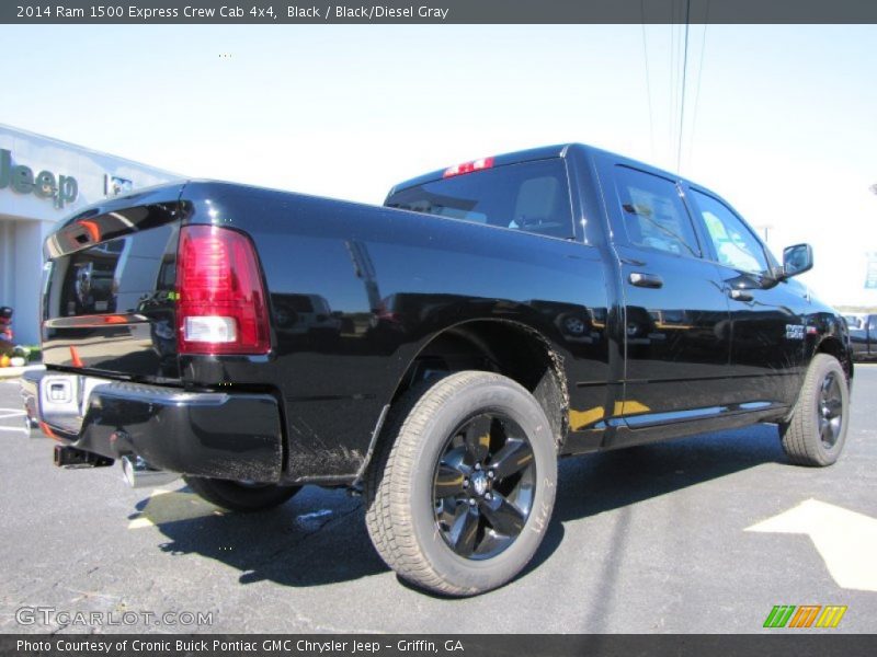 Black / Black/Diesel Gray 2014 Ram 1500 Express Crew Cab 4x4