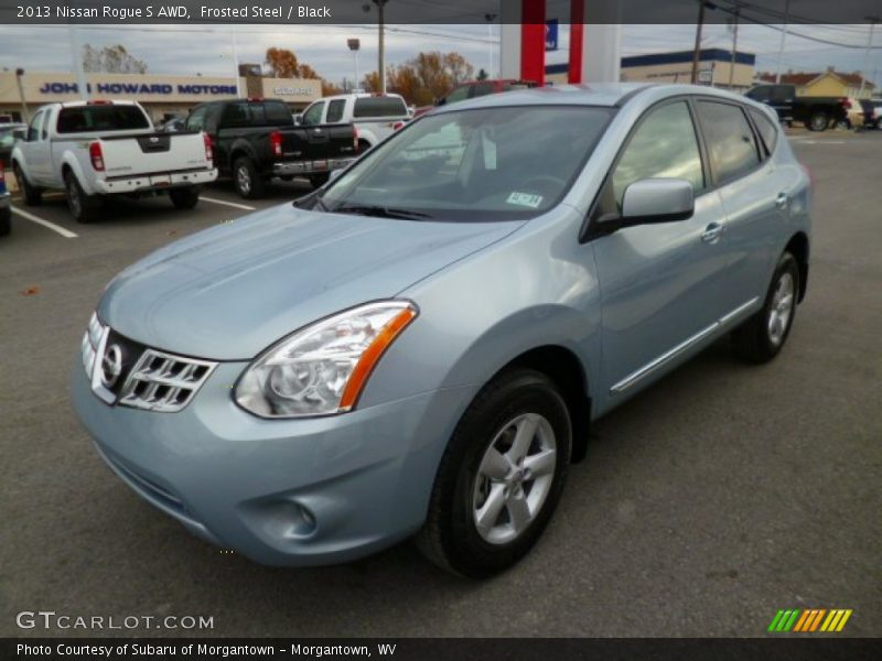 Frosted Steel / Black 2013 Nissan Rogue S AWD