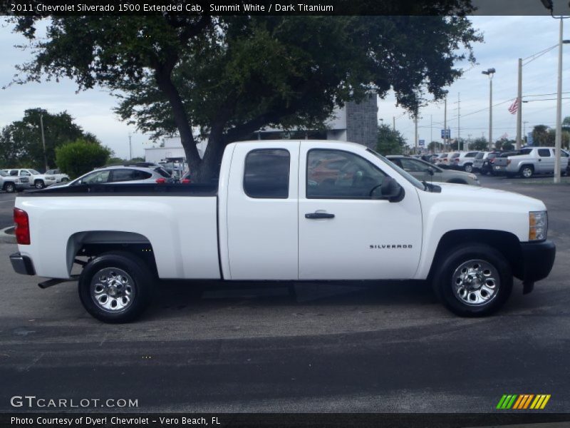 Summit White / Dark Titanium 2011 Chevrolet Silverado 1500 Extended Cab