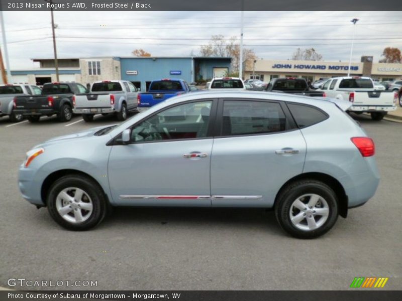 Frosted Steel / Black 2013 Nissan Rogue S AWD