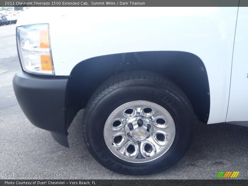 Summit White / Dark Titanium 2011 Chevrolet Silverado 1500 Extended Cab