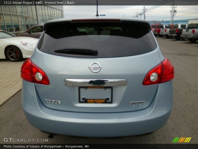 Frosted Steel / Black 2013 Nissan Rogue S AWD