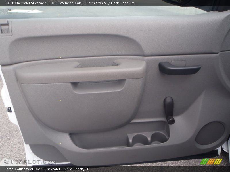 Summit White / Dark Titanium 2011 Chevrolet Silverado 1500 Extended Cab