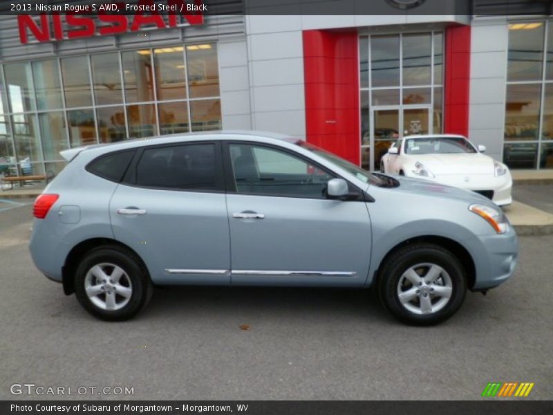 Frosted Steel / Black 2013 Nissan Rogue S AWD