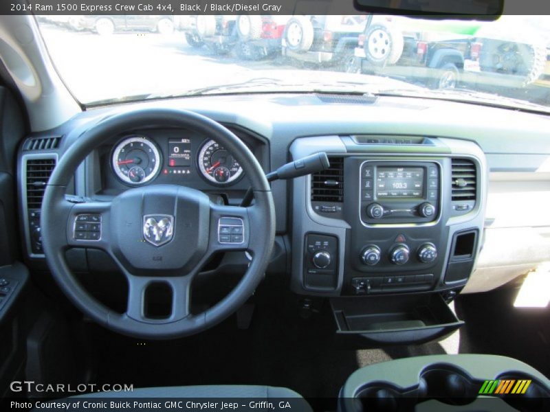 Black / Black/Diesel Gray 2014 Ram 1500 Express Crew Cab 4x4