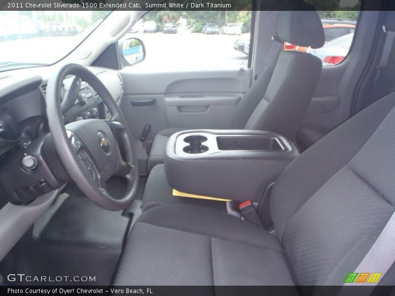 Summit White / Dark Titanium 2011 Chevrolet Silverado 1500 Extended Cab
