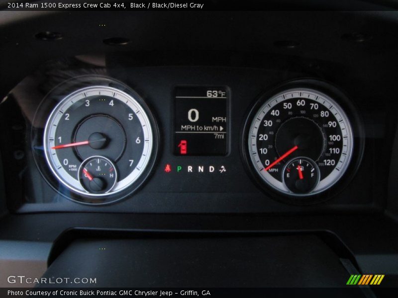 Black / Black/Diesel Gray 2014 Ram 1500 Express Crew Cab 4x4