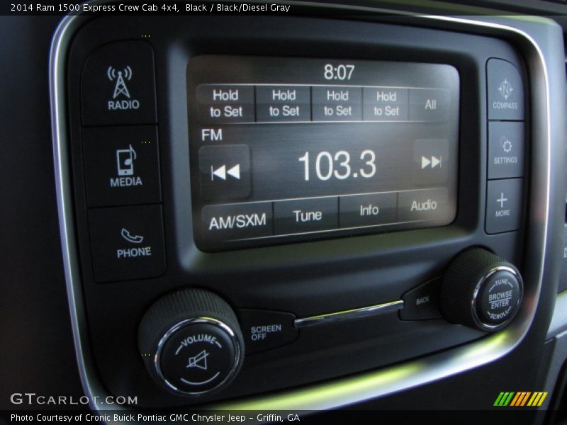 Black / Black/Diesel Gray 2014 Ram 1500 Express Crew Cab 4x4