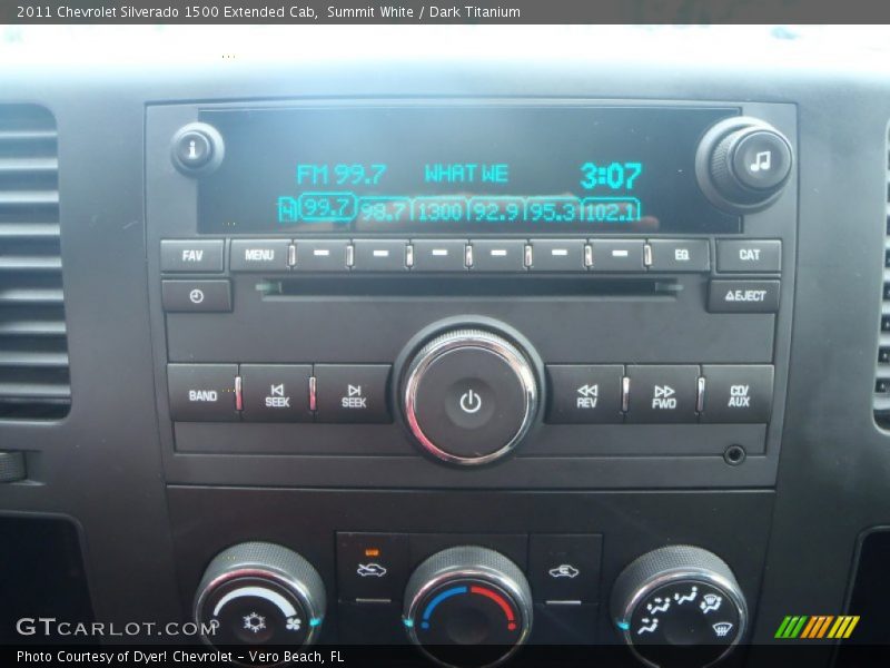 Summit White / Dark Titanium 2011 Chevrolet Silverado 1500 Extended Cab
