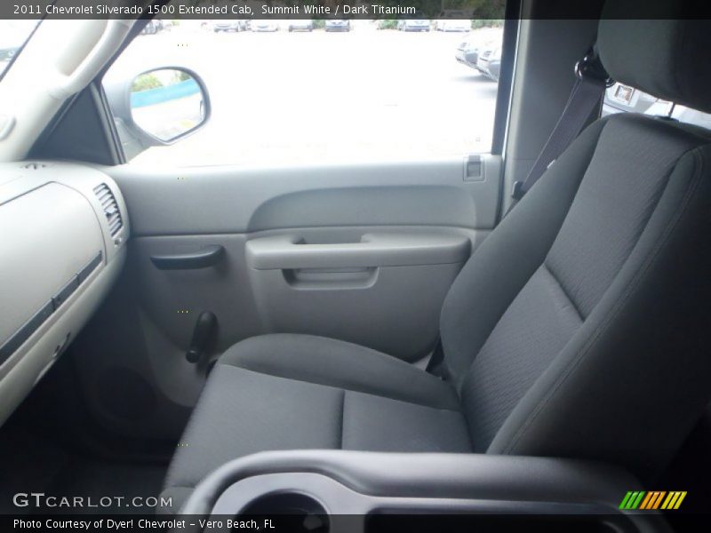 Summit White / Dark Titanium 2011 Chevrolet Silverado 1500 Extended Cab