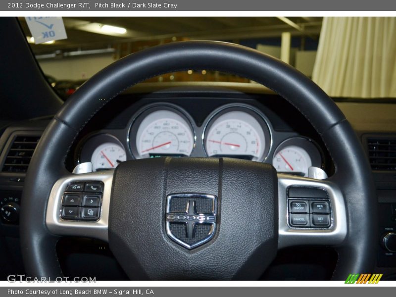 Pitch Black / Dark Slate Gray 2012 Dodge Challenger R/T