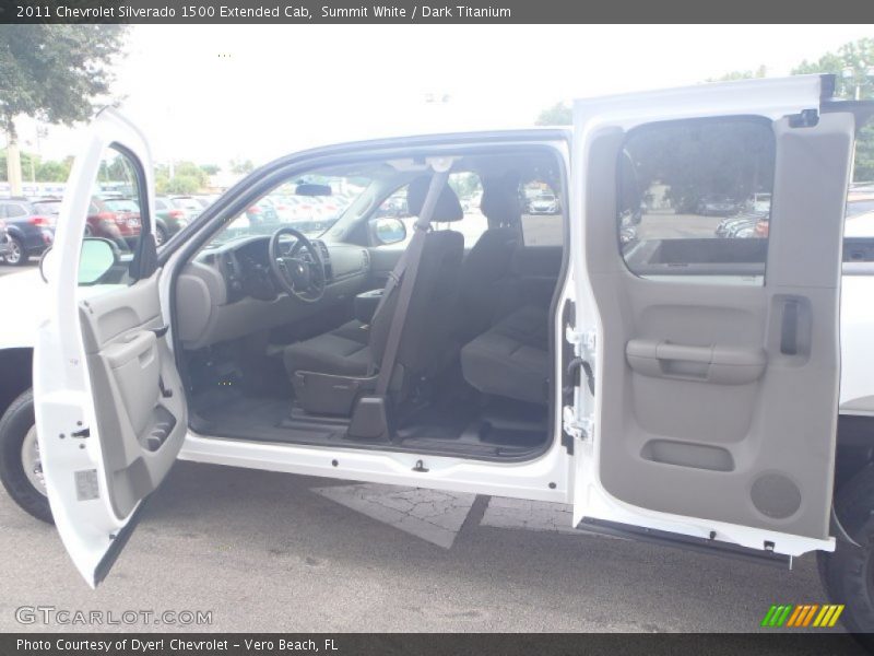 Summit White / Dark Titanium 2011 Chevrolet Silverado 1500 Extended Cab