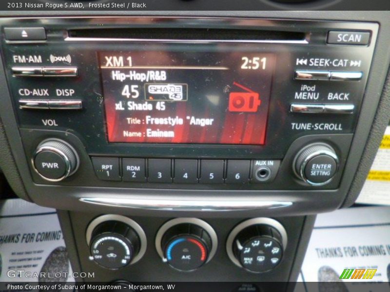 Frosted Steel / Black 2013 Nissan Rogue S AWD