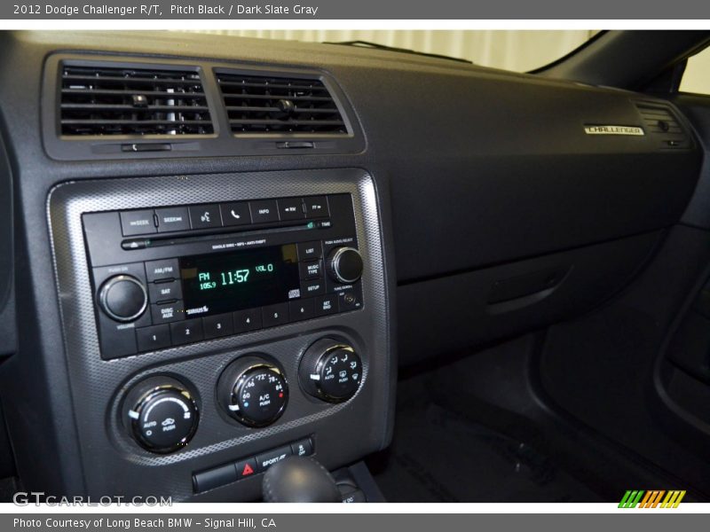 Pitch Black / Dark Slate Gray 2012 Dodge Challenger R/T