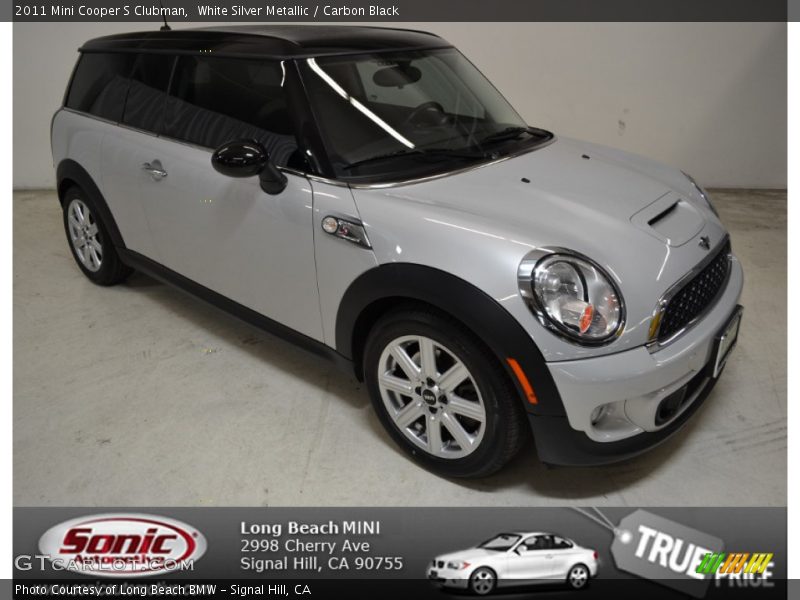 White Silver Metallic / Carbon Black 2011 Mini Cooper S Clubman