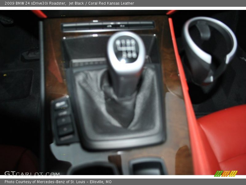 Jet Black / Coral Red Kansas Leather 2009 BMW Z4 sDrive30i Roadster