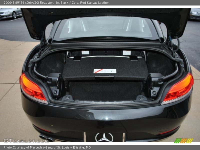 Jet Black / Coral Red Kansas Leather 2009 BMW Z4 sDrive30i Roadster