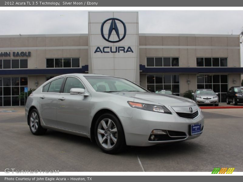 Silver Moon / Ebony 2012 Acura TL 3.5 Technology